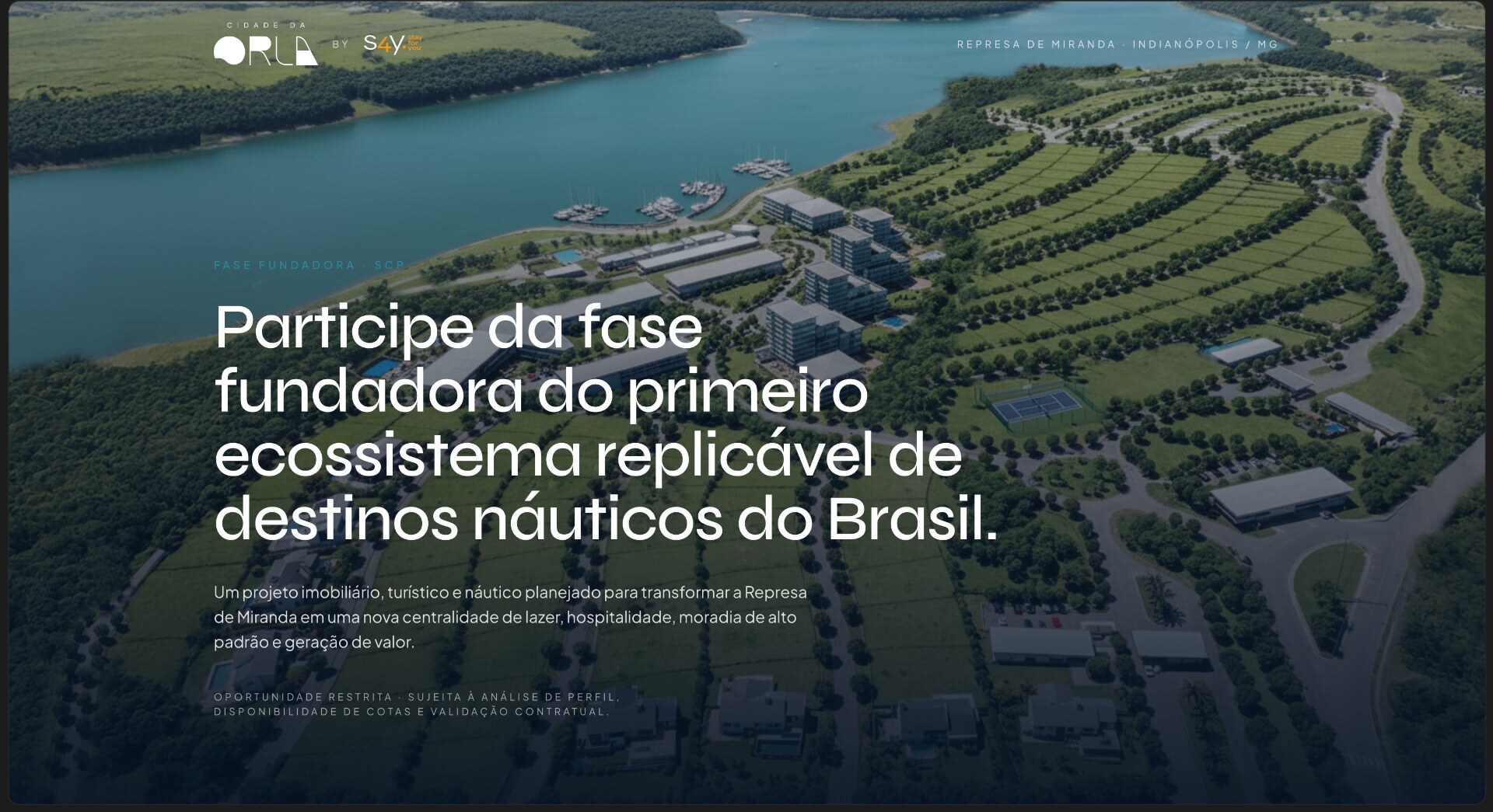 Preview do site Cidade da Orla: Vision